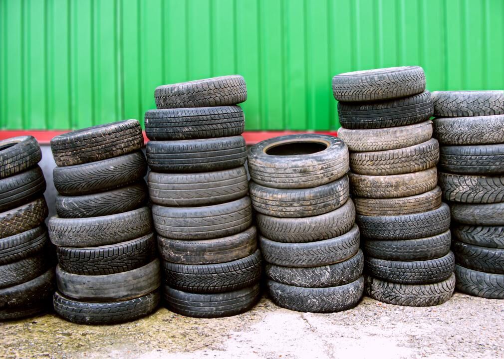 Rubber and leather